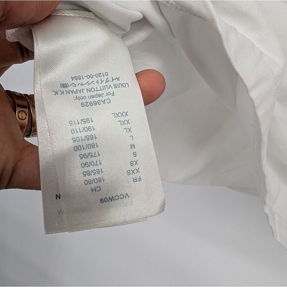 Louis Vuitton White Short Sleeve Tee Retro Design - Picture 7 of 7